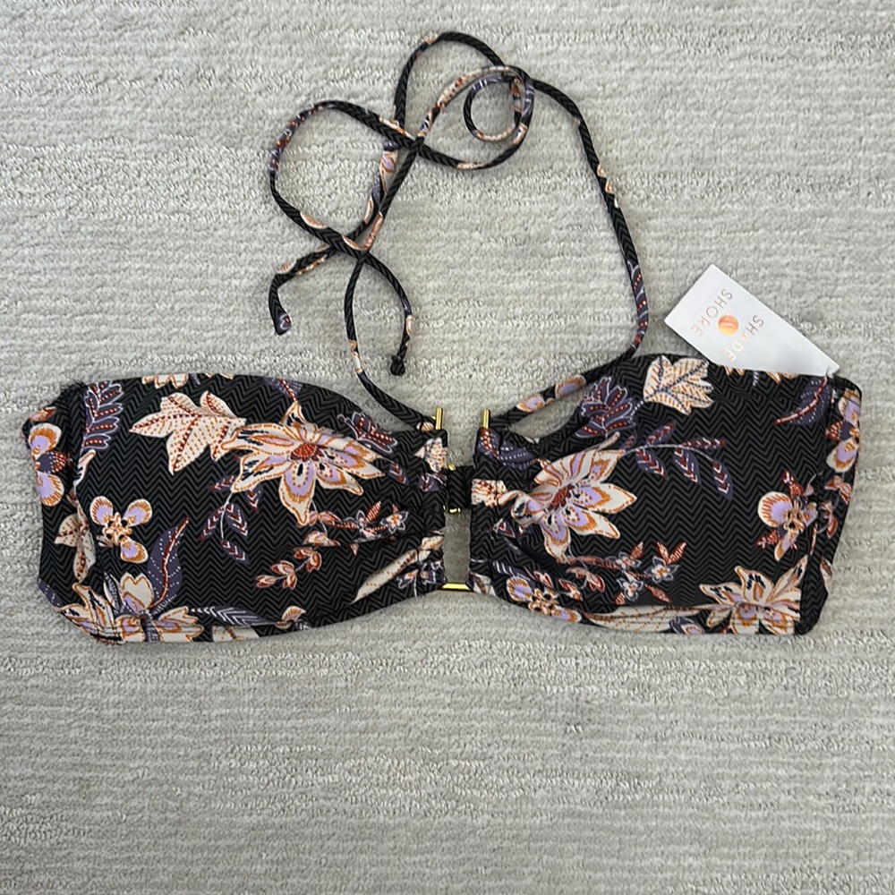 Shade & Shore TARGET Bikini Strapless Halter top NWT